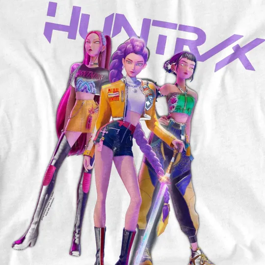 K-Pop Demon Hunters - Huntrix Huntr/X Band Pose T shirt , Gift For Fan