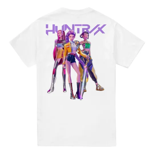 K-Pop Demon Hunters - Huntrix Huntr/X Band Pose T shirt , Gift For Fan