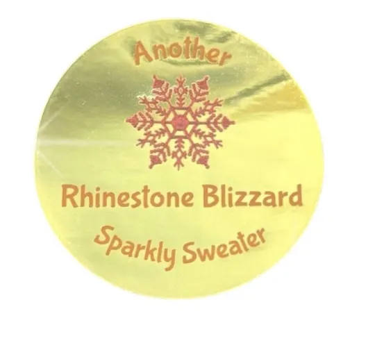 Nutcracker Ugly Christmas Sweater Santa Rhinestone Blizzard Snowflakes Sz Large