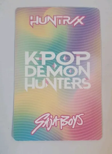 KPOP DEMON HUNTERS CARD Huntrix Group Acrylic Card