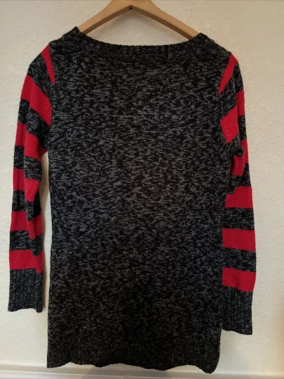 Ugly Christmas sweater Cat In Santa Hat Junior’s Size:M(7-9)