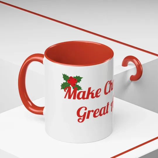 Donald Trump "Make Christmas Great Again" Accent Coffee Mug