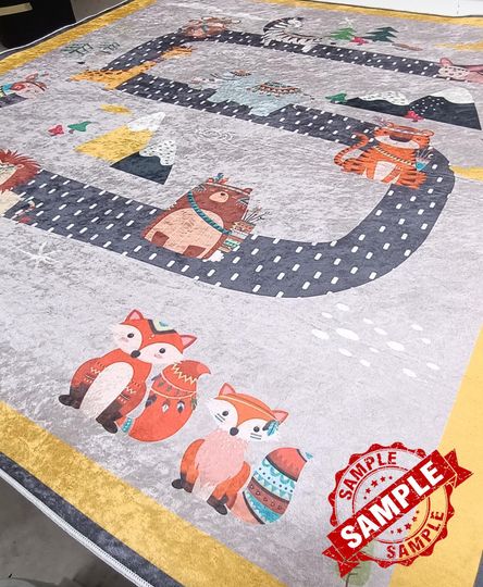 Colorful Basketball Rug: Custom Sport Area Rug