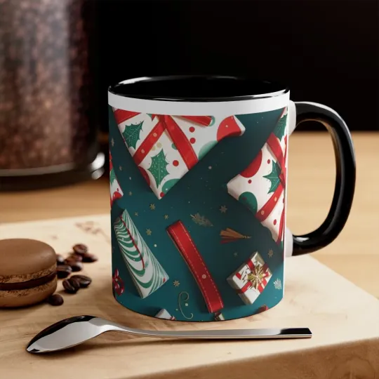 Accented Holiday Coffee Mug
