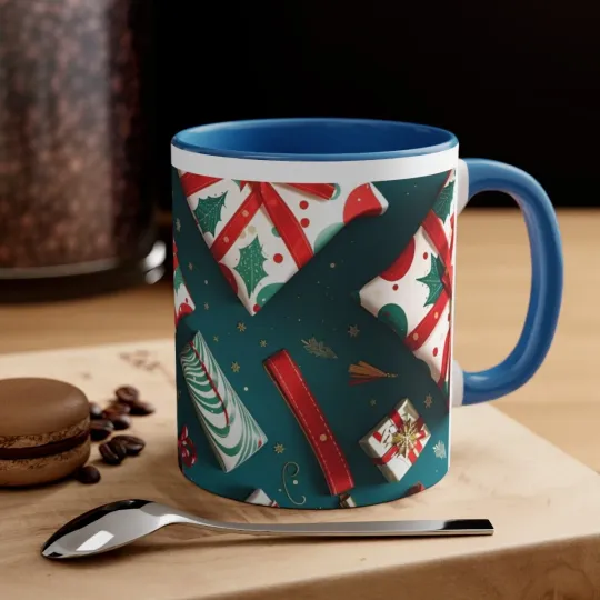 Accented Holiday Coffee Mug