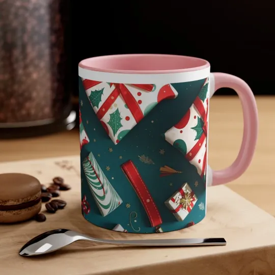Accented Holiday Coffee Mug