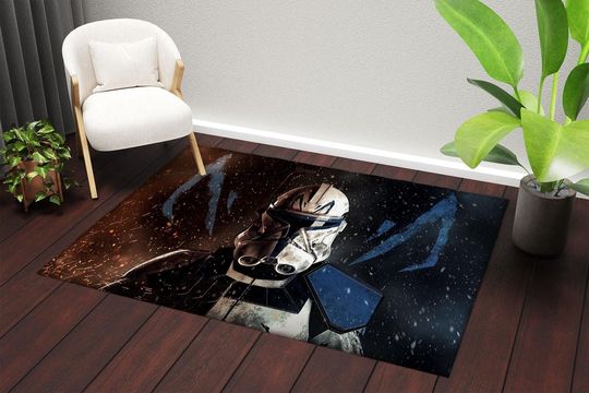 Dark Side Area Rug: Star Wars Decor, Lightsaber Design