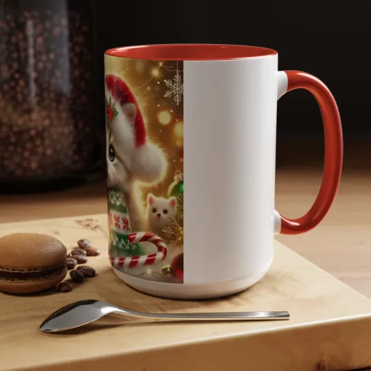 Purr-fectly Merry Christmas - Accent Coffee Mug