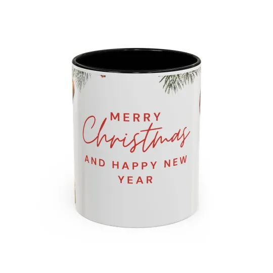 Mug, Enjoy Holidays, Merry Christmas festive accent drinkware cup for coffee