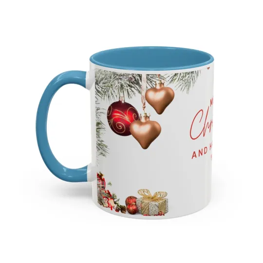 Mug, Enjoy Holidays, Merry Christmas festive accent drinkware cup for coffee