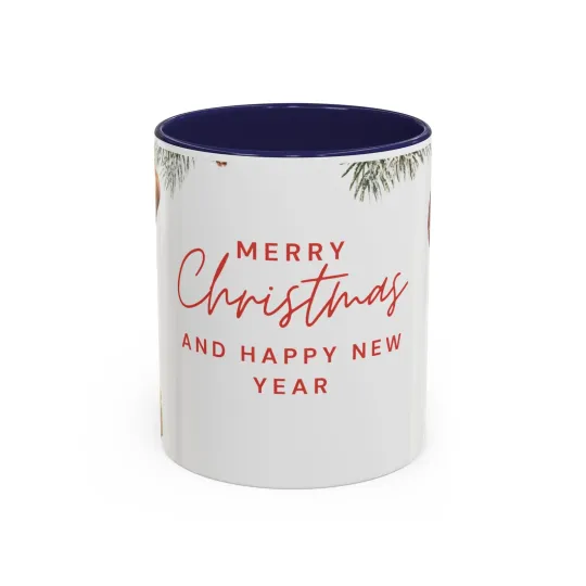 Mug, Enjoy Holidays, Merry Christmas festive accent drinkware cup for coffee