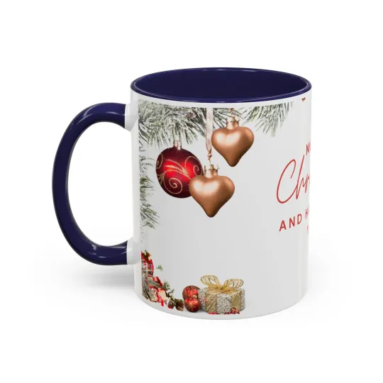 Mug, Enjoy Holidays, Merry Christmas festive accent drinkware cup for coffee