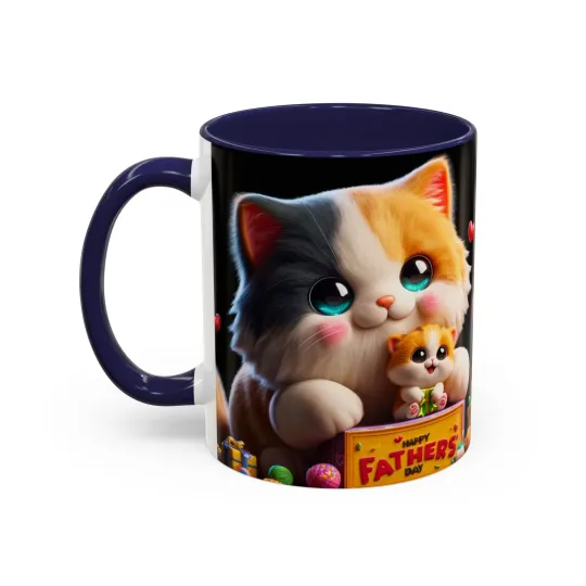 Happy father's day, Perfect gift, Accent Coffee Mug