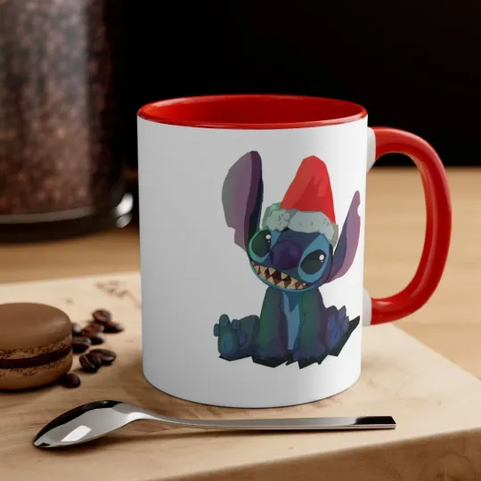 Christmas Stitch Accent Coffee Mug