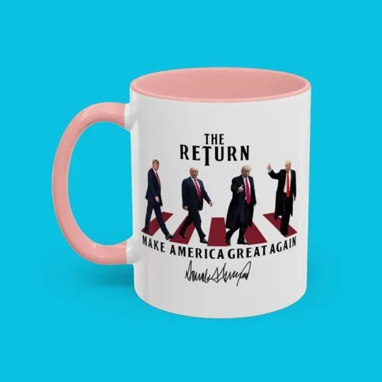 The Return Make America Great Again Trump Mug, Trump Political Coffee Accent Mug