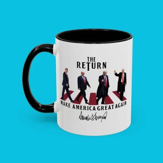 The Return Make America Great Again Trump Mug, Trump Political Coffee Accent Mug