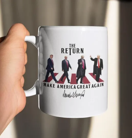 The Return Make America Great Again Trump Mug, Trump Political Coffee Accent Mug
