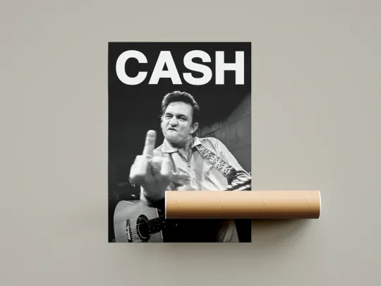 Johnny Cash Poster Music Wall Art