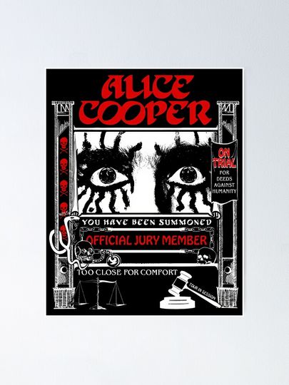 Alice Cooper Poster – Classic Rock Band Print