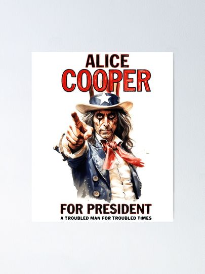 Alice Cooper Poster – Classic Rock Wall Decoration for Collectors