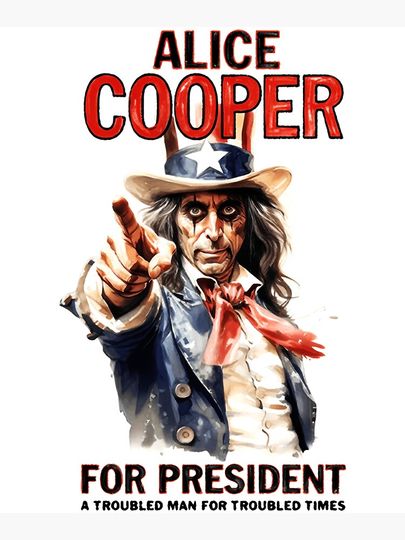 Alice Cooper Poster – Classic Rock Wall Decoration for Collectors