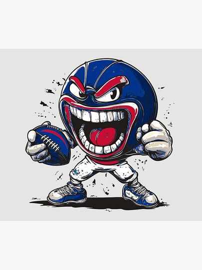 Funny Buffalo Bills Football Player Throw Blanket