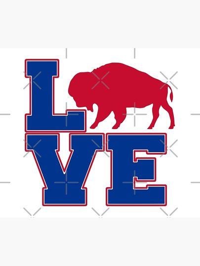 Buffalo LOVE Throw Blanket
