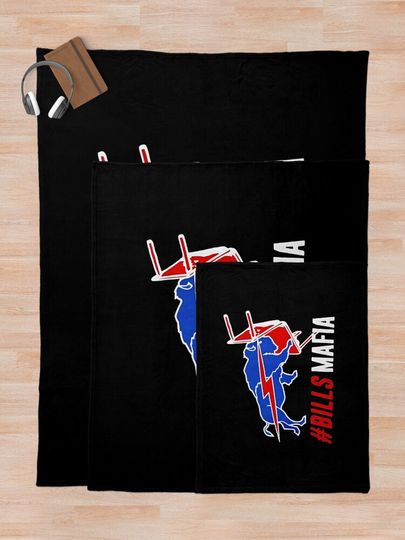 "  Buffalo Bills Mafia " Throw Blanket