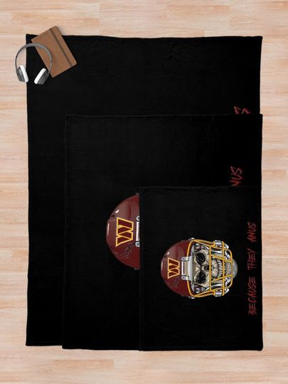 Art - washington commanders Throw Blanket