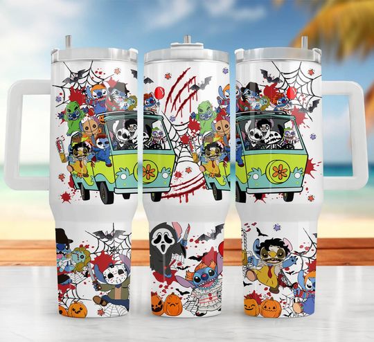 Stitch Horror Tumbler Halloween Tumbler