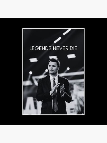 Charlie Kirk - Legends never die Tote Bag