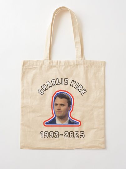 Rip Charlie Kirk Tote Bag