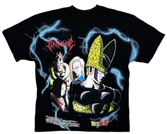 Civil Regime X Dragon Ball Z Red Oversized T-Shirt