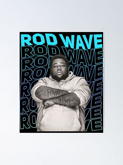 Rod Wave Poster Wall Art for Rapper Music Lovers