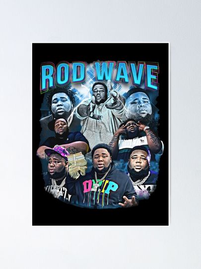 Rod Wave Poster Hip Hop Wall Art for Modern Spaces