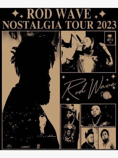 Rod Wave Nostalgia 90s Rap Music  Poster