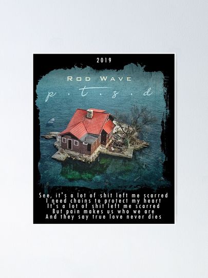 Rod Wave Poster Bedroom Wall Decoration for Fans