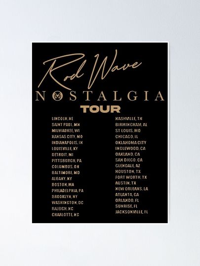 Retro Rod Wave Nostalgia Tour Poster