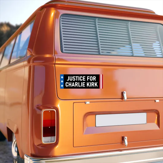 Justice for Charlie Kirk Car Magnet TPUSA Patriot RIP