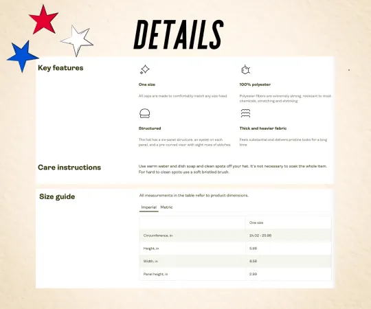 Freedom Hat Trucker Cap with Embroidered Foam Crown