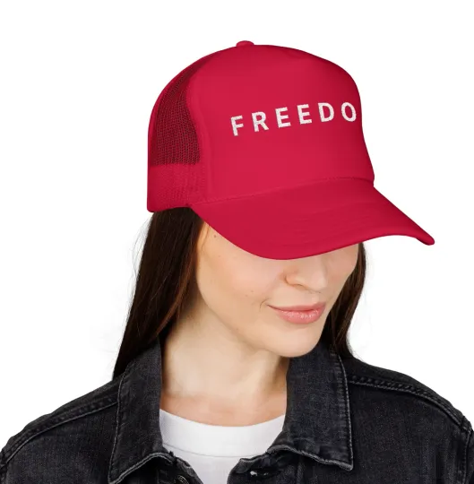Freedom Hat Trucker Cap with Embroidered Foam Crown