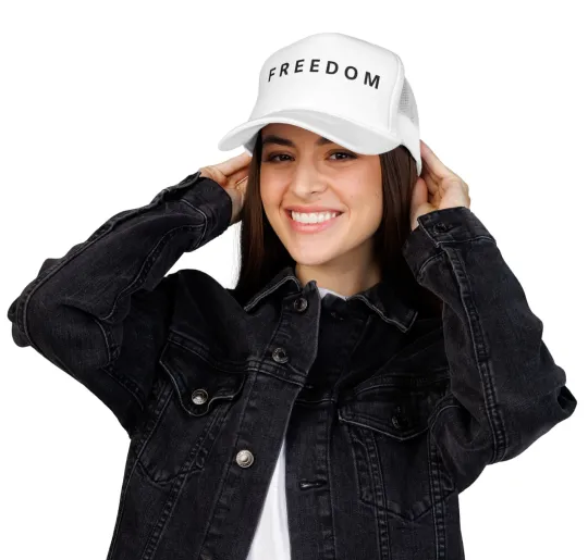 Freedom Hat Trucker Cap with Embroidered Foam Crown