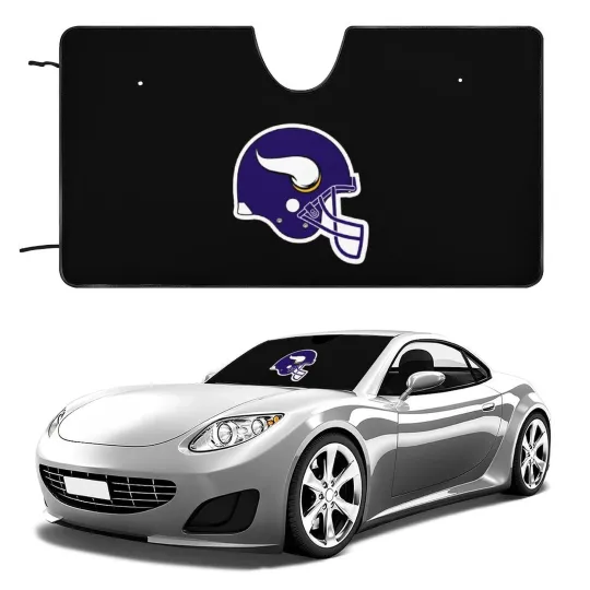 Minnesota Vikings Car Windshield Sunshade Car Accessories Car Sunshade Heatproof