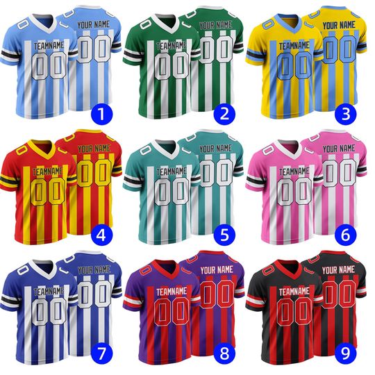 Custom Stitched or Heat Press Rugby Jersey Personalized Name and Number Breathable Mesh for Team Sports Training and Game Day