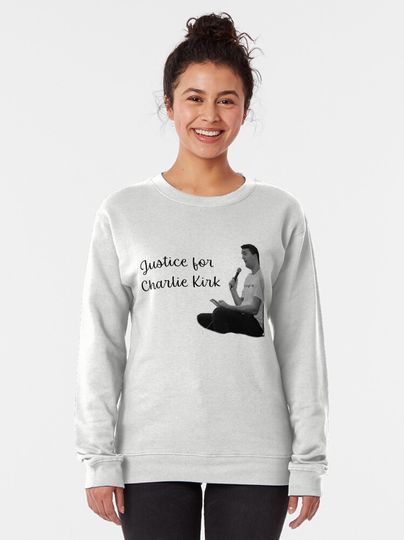 Justice for charlie Kirk - charlie kirk  Pullover Sweatshirt
