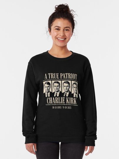 Charlie Kirk Pullover Sweatshirt