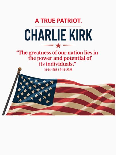 Charlie Kirk Memorial Pullover Hoodie