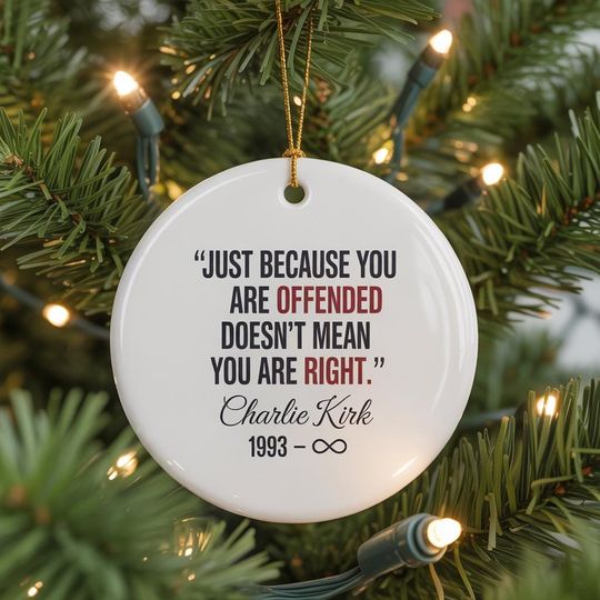 True Patriot Charlie Kirk, Republican Ornament, Patriotic American Gift, RIP Charlie Kirk