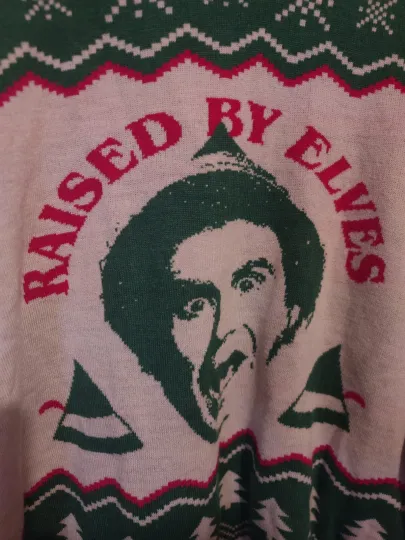 Elf Ugly Christmas Sweater Size XL