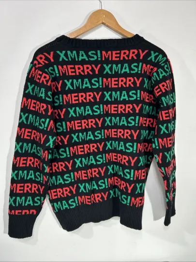 Ugly Christmas Sweater Size: LARGE Merry X MAS New